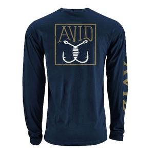 AVID BACKLASH L/S TEE NAVY